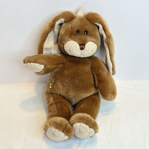 Vintage Build A Bear Bunny Rabbit Plush Stuffed Animal 16” Tan w/ White Top Tuft